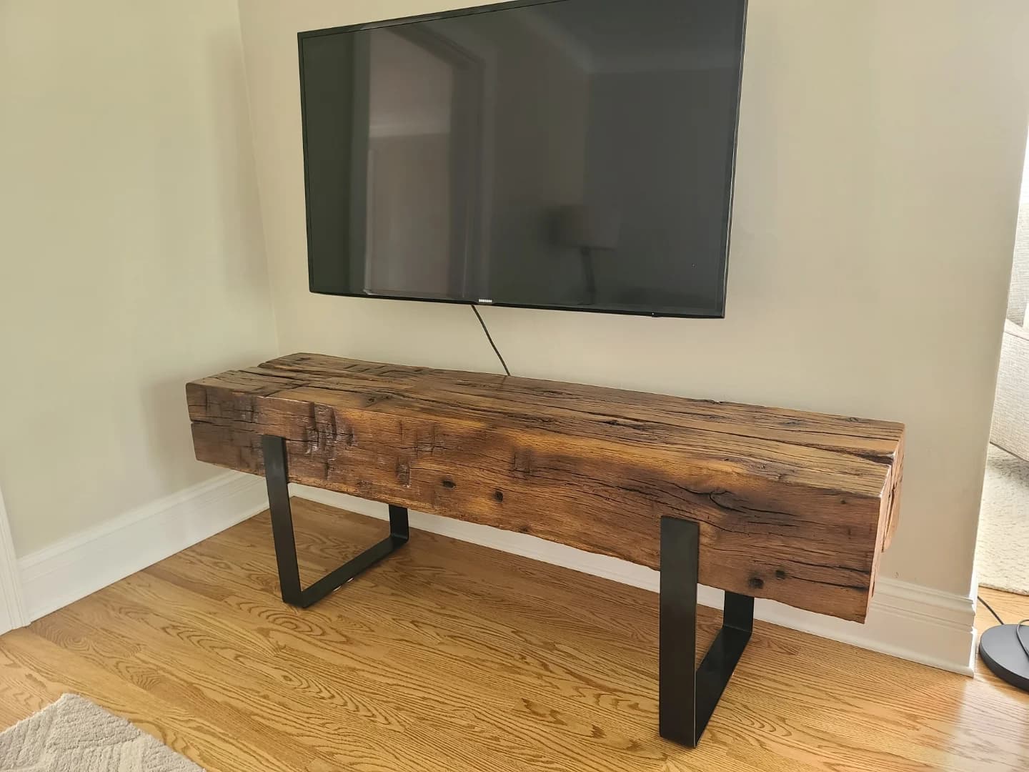 Barnwood Beam Console Table