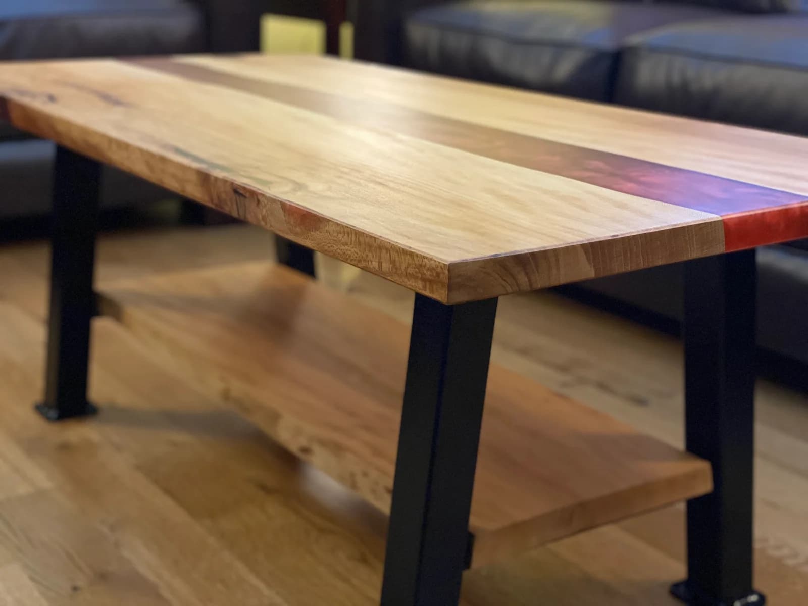 Epoxy River Coffee Table Sycamore